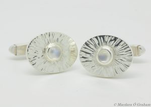Hand-crafted sterling cufflinks by Macdara Ó Graham